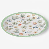 Trenby Bridal Zubehör für Hochzeiten Pappteller (Schrägansicht)