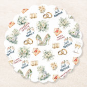 Trenby Bridal Zubehör für Hochzeiten Untersetzer (Vorderseite)