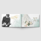 Trenby Bride Veil Green Wedding Gästebuch (Voll)