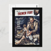 Trench Foot Postkarte (Vorne/Hinten)