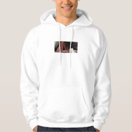 Trend Abstrakt Art Schwarz-weiß Powdery Hoodie
