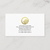 Trend-Aktienkurs nach oben Visitenkarte (Rückseite)