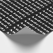 Trend Black Bold Professional Plain Modern Elegant Geschenkpapier (Ecke)