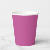 Trend Color - Berry Pink Paper Cups Pappbecher (Rückseite)