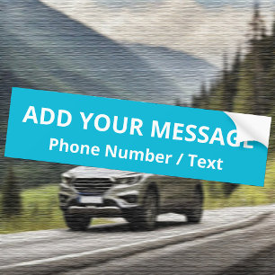 Trend Color - Cyan Text Autoaufkleber anzeigen