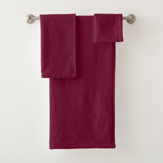 Trend Color Dark Burgundy Badetuch Set (Insitu)