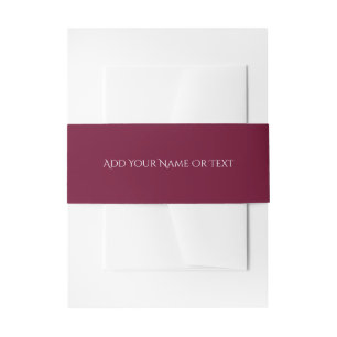 Trend Color Dark Burgundy Decorative Einladungsbanderole
