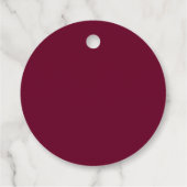 Trend Color Dark Burgundy Geschenkanhänger (Rückseite)