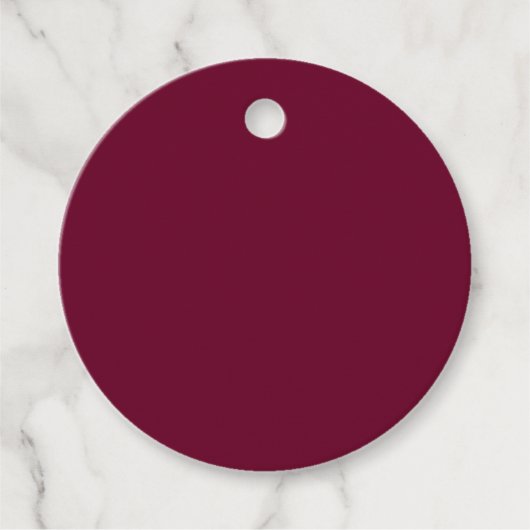 Trend Color Dark Burgundy Geschenkanhänger (Vorderseite)