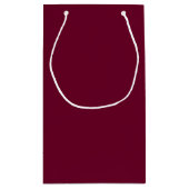 Trend Color Dark Burgundy Geschenktasche Kleine Geschenktüte (Rückseite)