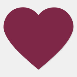 Trend Color Dark Burgundy Heart Sticker