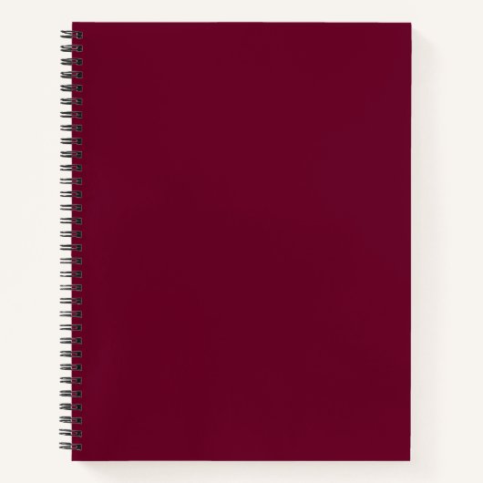 Trend Color - Dark Burgundy - Notebook Notizblock (Vorderseite)