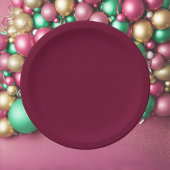 Trend Color Dark Burgundy Pappteller