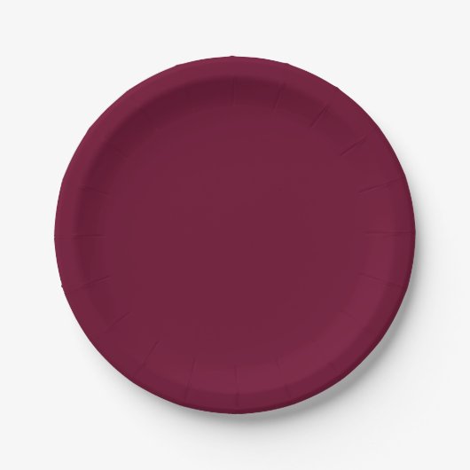 Trend Color Dark Burgundy Pappteller (Vorderseite)