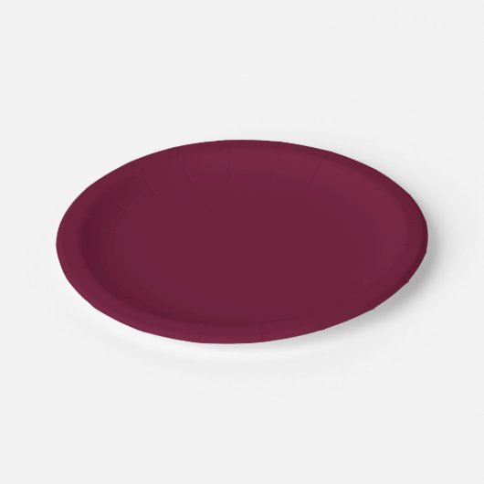 Trend Color Dark Burgundy Pappteller (Schrägansicht)
