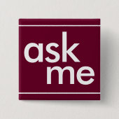 Trend Color Dark Burgundy - Schaltfläche "Frag Me" Button (Vorderseite)