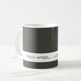 Trend Color Dark Forest Gray - Futuristische Name Kaffeetasse
