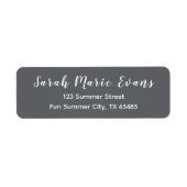 Trend Color Dark Slate Gray Rücksendeadressen-Aufk (Vorne)