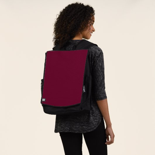 Trend Color Dunkel Burgundy Backpack Rucksack (Ausgewaschen)