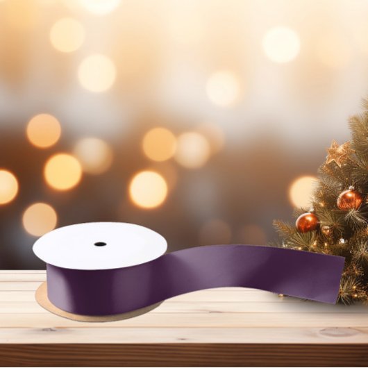 Trend Color Dunkel Lila Satinband