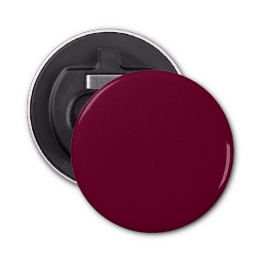 Trend Color - Dunkle Burgund Magnet-Backed Flaschenöffner (Vorderseite)