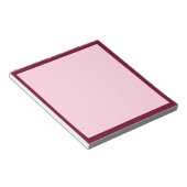 Trend Color - Dunkle Burgund / rosa Notepad Notizblock (angewinkelt)