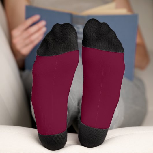 Trend Color - Dunkle Burgundy Socken (Unterseite)
