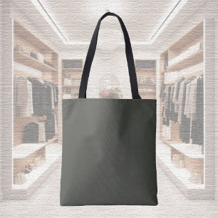 Trend Color - Dunkler Forest Gray Tote Bag Tasche