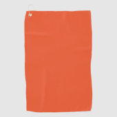Trend Color - Flammenrotes Golfhandtuch (Vorderseite)