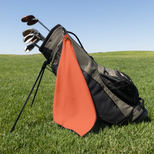 Trend Color - Flammenrotes Golfhandtuch (Gras)