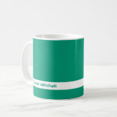 Trend Color - Jade Green Name Tasse (Vorderseite Links)