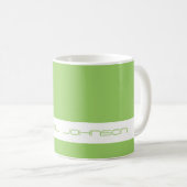 Trend Color Kiwi Green - Futuristische Name Tasse (VorderseiteRechts)