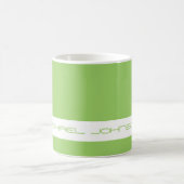 Trend Color Kiwi Green - Futuristische Name Tasse (Mittel)