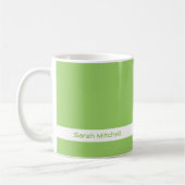 Trend Color - Kiwi Green Name Tasse (Links)