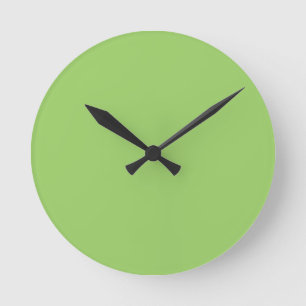 Trend Color - Kiwi Green Round Clock Runde Wanduhr