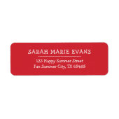 Trend Color - Lebhafte rote Rücksendeadressen-Aufk (Vorne)