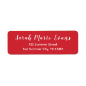 Trend Color - Lebhafte rote Rücksendeadressen-Aufk (Vorne)