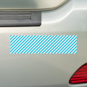 Trend Color - lebhafter Cyan Stripes Autoaufkleber (Auf Auto)