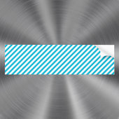 Trend Color - lebhafter Cyan Stripes Autoaufkleber