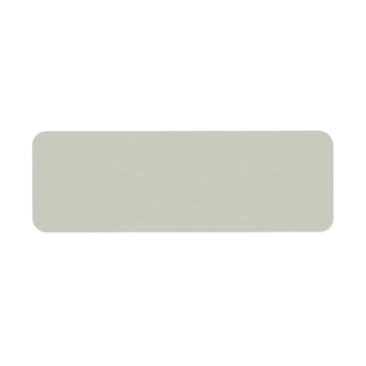 Trend Color - Light Gray Rücksendeadressen-Aufkleb (Vorne)