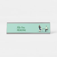 Trend Color Light Green Principal Desk Name Plate