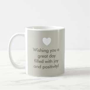 Trend Color Light Silver Graue Name Positivity Tas Kaffeetasse