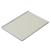 Trend Color - Light Silver Gray Notebook Notizblock (Linke Seite)