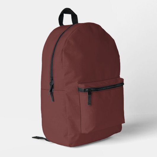 Trend Color - Mahogany Brown-Backpack Bedruckter Rucksack (Rückseitige Ecke links)