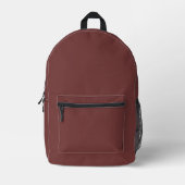Trend Color - Mahogany Brown-Backpack Bedruckter Rucksack (Vorderseite)