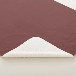 Trend Color - Mahogany Brown Sherpa Blanket Sherpadecke