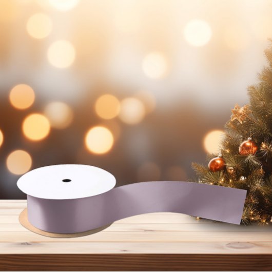 Trend Color Mected Gray Lavender Satinband