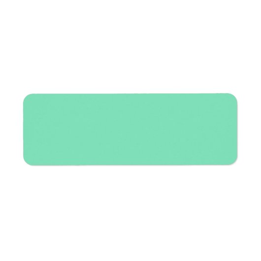 Trend Color - Mini-grüne Rücksendeadressen-Aufkleb (Vorne)