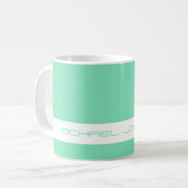 Trend Color Minty Green - Futuristische Name Tasse