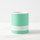 Trend Color Minty Green - Futuristische Name Tasse (Mittel)